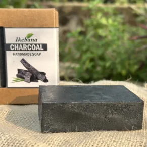 Ikebana Charcoal Handmade Soap - 90gm